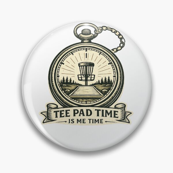 Item preview, Tee Pad Time Is Me Time Disc Golf Tee Pad designed and sold by InkRoot01.