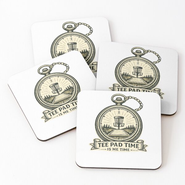 Item preview, Tee Pad Time Is Me Time Disc Golf Tee Pad designed and sold by InkRoot01.