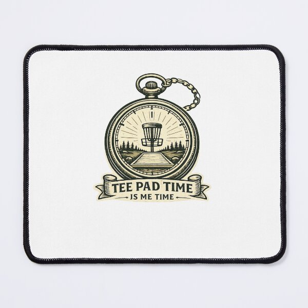 Item preview, Tee Pad Time Is Me Time Disc Golf Tee Pad designed and sold by InkRoot01.