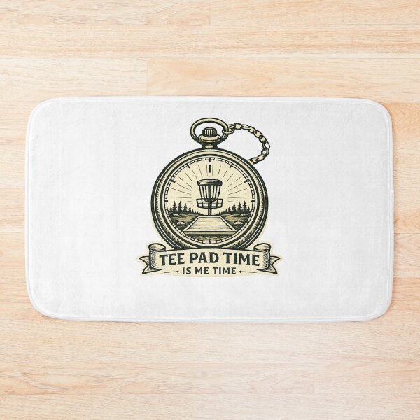 Item preview, Tee Pad Time Is Me Time Disc Golf Tee Pad designed and sold by InkRoot01.