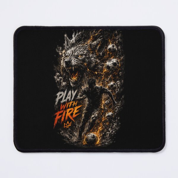 Item preview, Play With Fire Wolf Graphic T-Shirt designed and sold by LegendCourt.