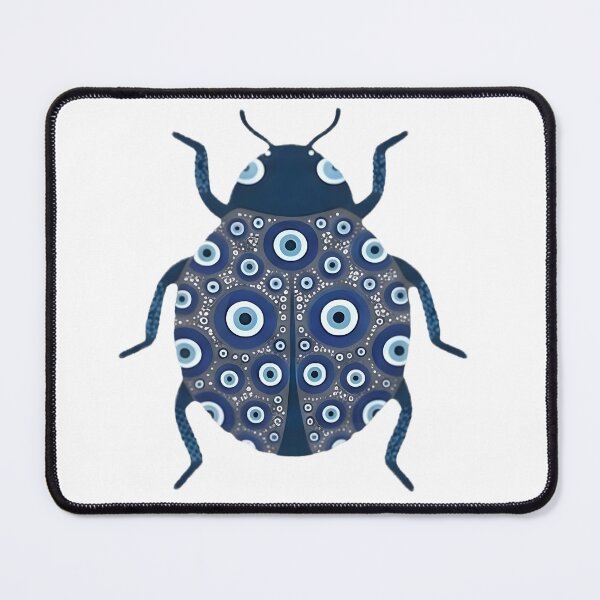 Item preview, Evil Eye Ladybug Spiritual Protection Art designed and sold by WhiteLightPrint.