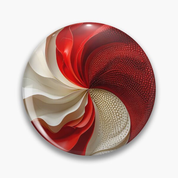 Item preview, Dynamic Red and White Swirl designed and sold by Vicky Brago-Mitchell®.
