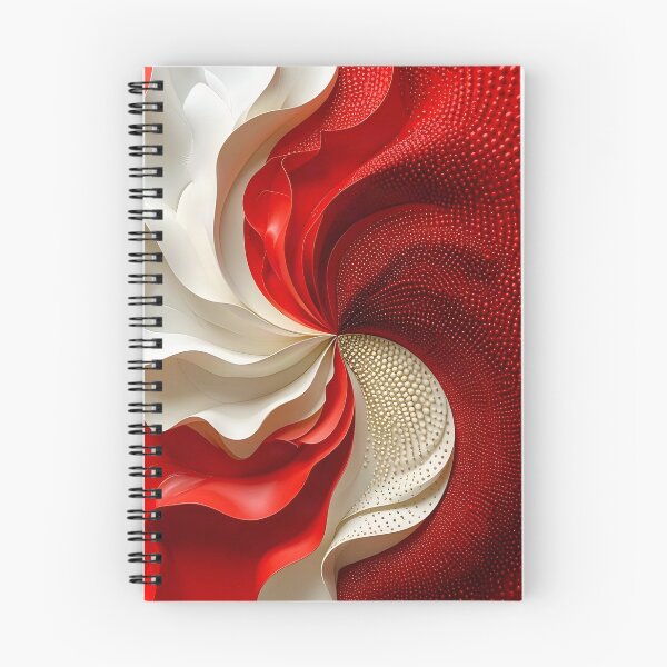 Item preview, Dynamic Red and White Swirl designed and sold by Vicky Brago-Mitchell®.