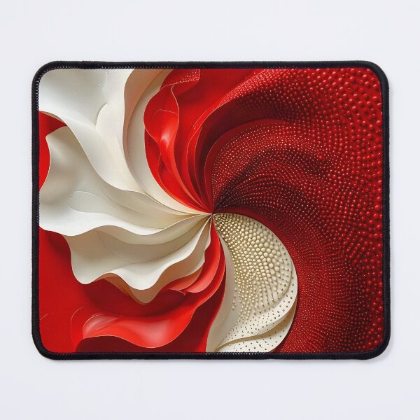 Item preview, Dynamic Red and White Swirl designed and sold by Vicky Brago-Mitchell®.