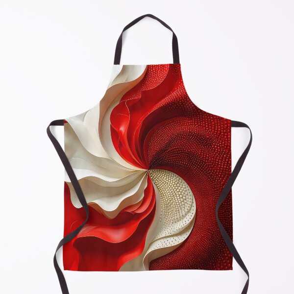 Item preview, Dynamic Red and White Swirl designed and sold by Vicky Brago-Mitchell®.
