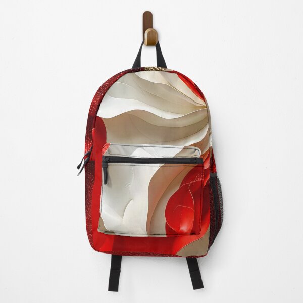 Item preview, Dynamic Red and White Swirl designed and sold by Vicky Brago-Mitchell®.
