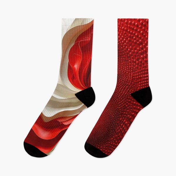 Item preview, Dynamic Red and White Swirl designed and sold by Vicky Brago-Mitchell®.