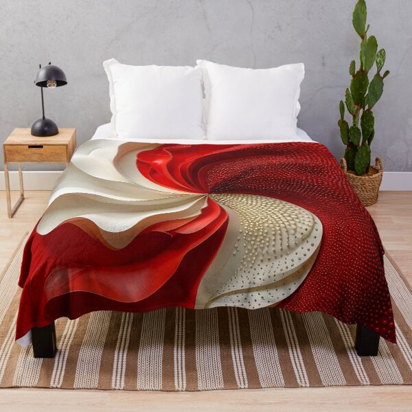 Item preview, Dynamic Red and White Swirl designed and sold by Vicky Brago-Mitchell®.