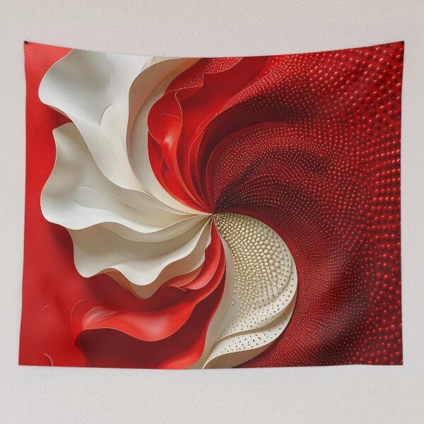 Item preview, Dynamic Red and White Swirl designed and sold by Vicky Brago-Mitchell®.