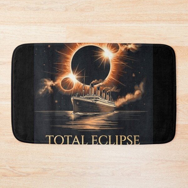 Item preview, Total Eclipse At Sea Spain Vintage Steamship Solar Eclipse Tee designed and sold by DreamDesigner01.