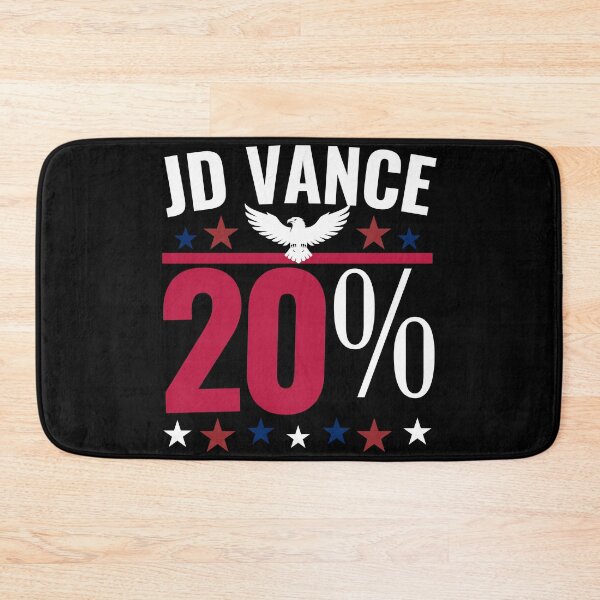 Item preview, JD Vance 20 Percent Political Statement Typography Shirt for Conservative Supporters designed and sold by Teetreasure2.