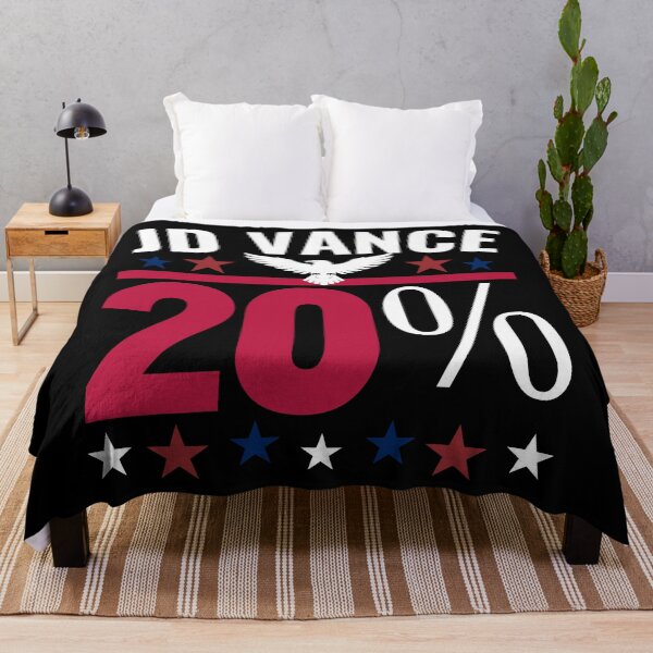 Item preview, JD Vance 20 Percent Political Statement Typography Shirt for Conservative Supporters designed and sold by Teetreasure2.