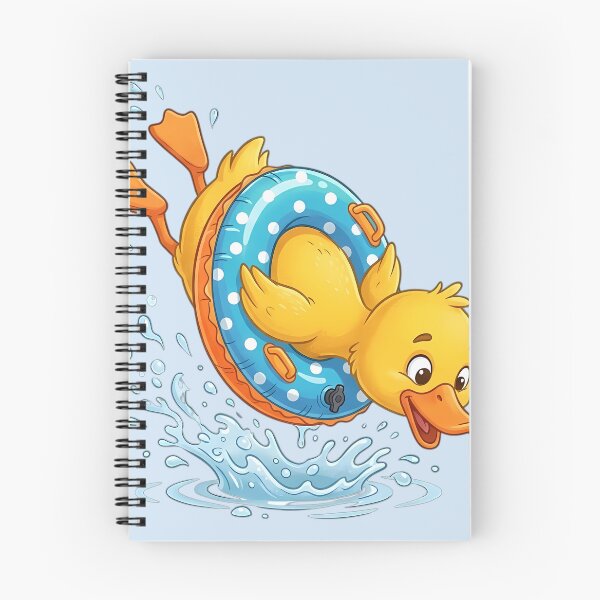 Artikelvorschau, Niedliche Ente taucht im Pool-Schwimmring – Sommer-Kawaii-Ente entworfen und verkauft von jo-e-basta.