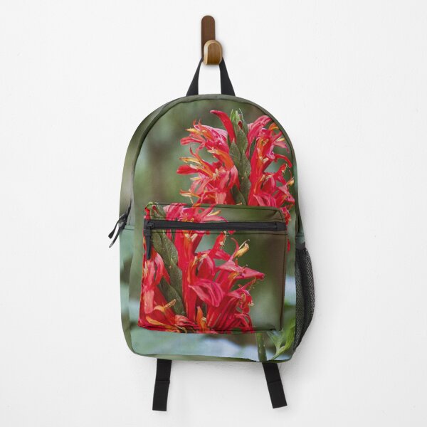 Item preview, Vibrant Red Tropical Flower Closeup - Botanical Nature Photography designed and sold by AuraInkSC.
