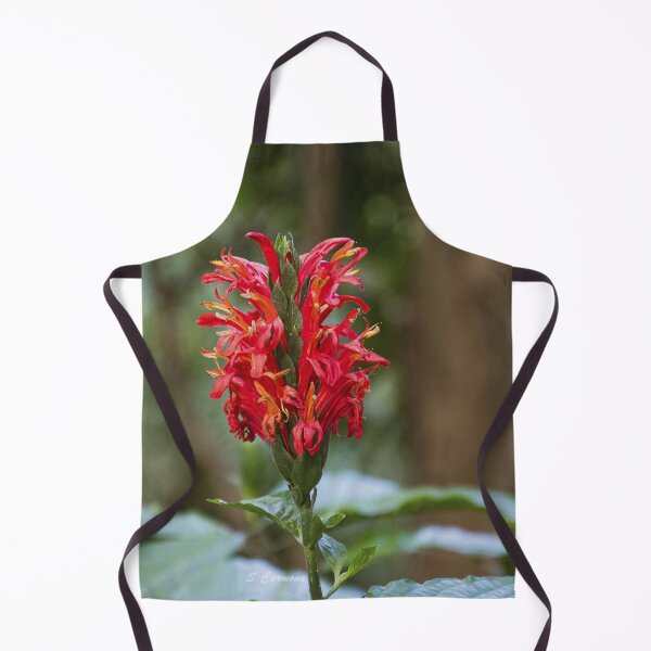 Item preview, Vibrant Red Tropical Flower Closeup - Botanical Nature Photography designed and sold by AuraInkSC.