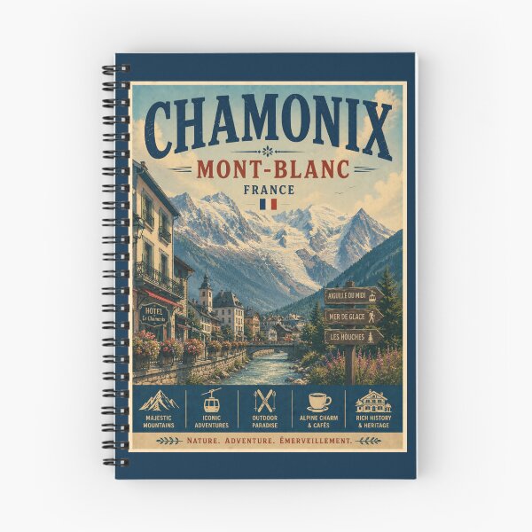 Item preview, Vintage Chamonix Mont-Blanc - France Poster designed and sold by GoodOldVintage.