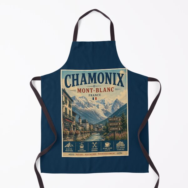 Item preview, Vintage Chamonix Mont-Blanc - France Poster designed and sold by GoodOldVintage.