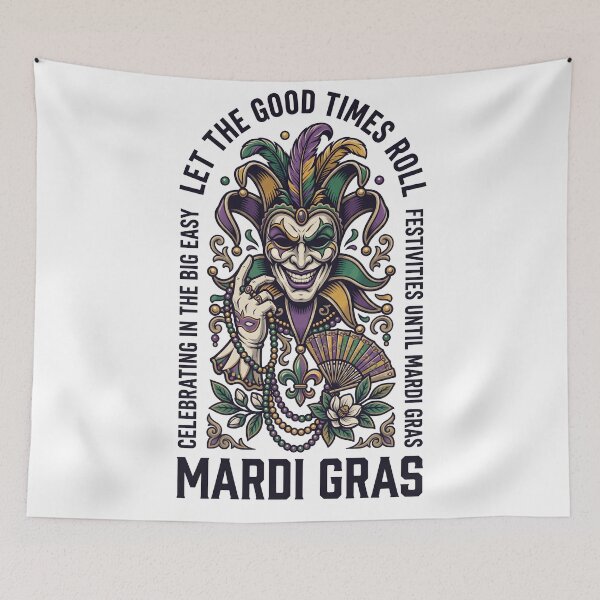 Item preview, Mardi Gras Jester Let the Good Times Roll designed and sold by castillomiami.