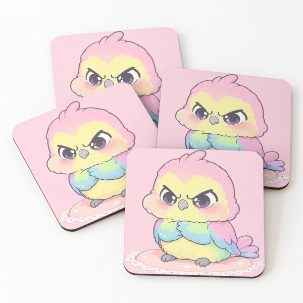 Item preview, ​Cute Rainbow Bird Hanging Upside Down designed and sold by jo-e-basta.