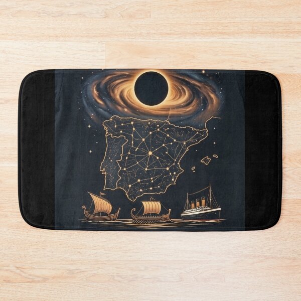 Item preview, Orbit & Oceans Celestial Coasts Spain Solar Eclipse Vintage Teege Tee designed and sold by DreamDesigner01.