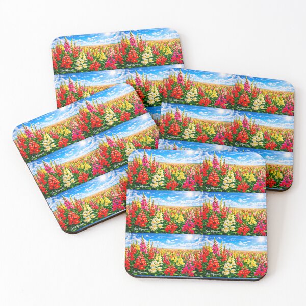 Item preview, Hyper‑Digital Snapdragon Horizon — Geri Myszenski Floral Dreamscape designed and sold by The Art Queen Of Michigan .