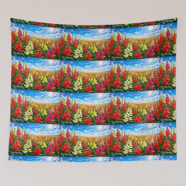 Item preview, Hyper‑Digital Snapdragon Horizon — Geri Myszenski Floral Dreamscape designed and sold by The Art Queen Of Michigan .