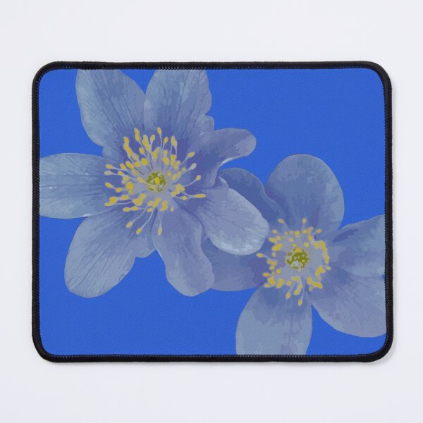 Item preview, Realistic Watercolour Anemone on Royal Blue designed and sold by Catling-and-Co.