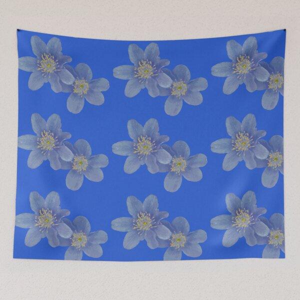 Item preview, Realistic Watercolour Anemone on Royal Blue designed and sold by Catling-and-Co.