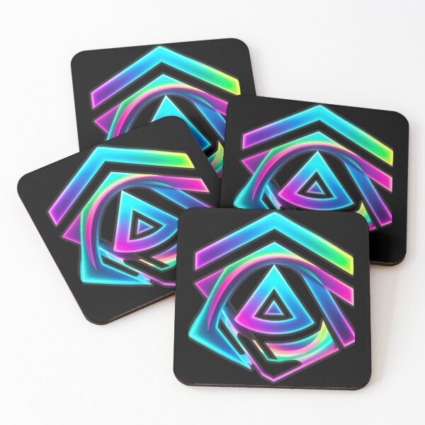 Item preview, Colorful geometric neon logo designed and sold by Nexus Space.