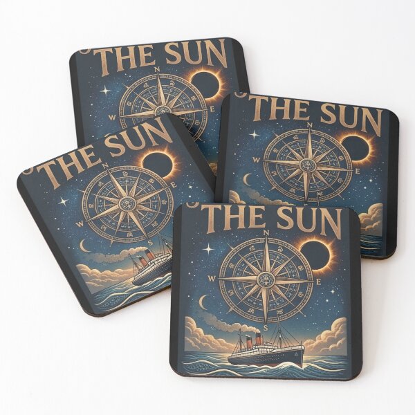 Item preview, Journey Under The Sun Celestial Sea Passage Vintage Eclipse Tee designed and sold by DreamDesigner01.
