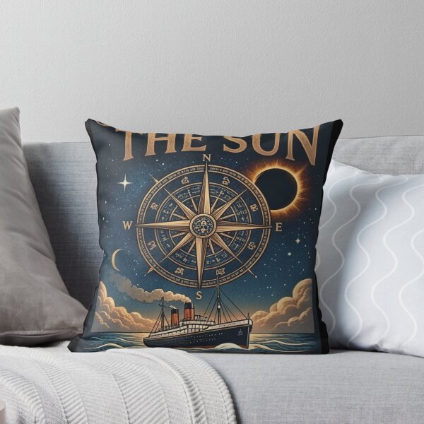 Item preview, Journey Under The Sun Celestial Sea Passage Vintage Eclipse Tee designed and sold by DreamDesigner01.