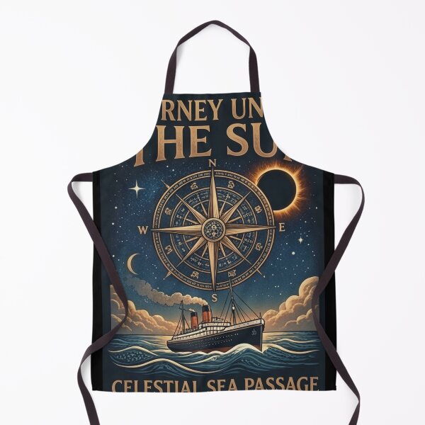 Item preview, Journey Under The Sun Celestial Sea Passage Vintage Eclipse Tee designed and sold by DreamDesigner01.