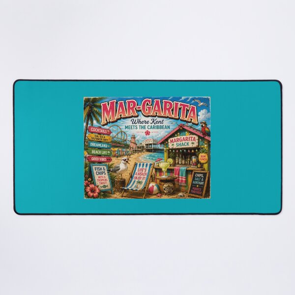 Item preview, Mar-Garita Where Kent Meets The Caribbean Funny Margate Travel Design designed and sold by Hornace88studio.