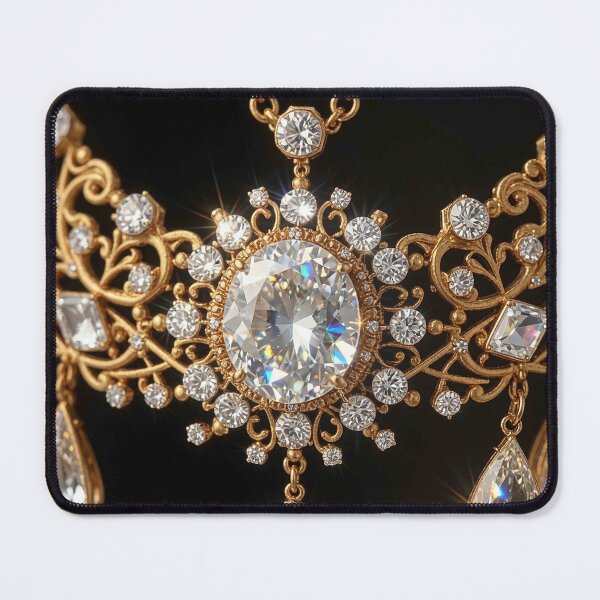 Item preview, Luxury Diamond Ornate Filigree Necklace Design designed and sold by MFMart.