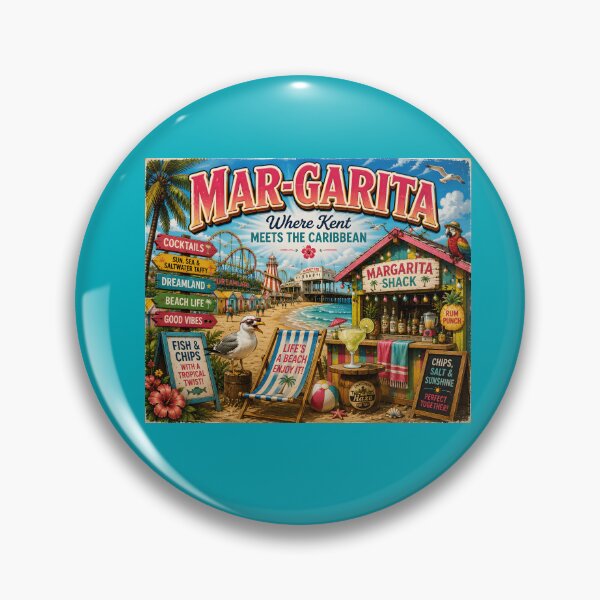 Item preview, Mar-Garita Where Kent Meets The Caribbean Funny Margate Travel Design designed and sold by Hornace88studio.