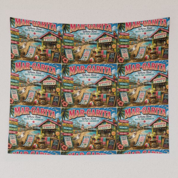 Item preview, Mar-Garita Where Kent Meets The Caribbean Funny Margate Travel Design designed and sold by Hornace88studio.