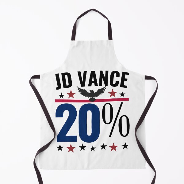 Item preview, JD Vance 20 Percent Political Statement Typography Shirt for Conservative Supporters designed and sold by Teetreasure2.