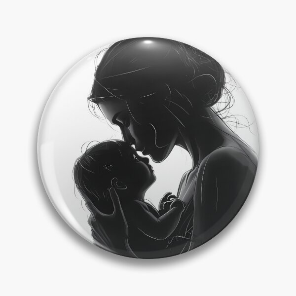 Item preview, Pure Devotion – Mother and Child Silhouette designed and sold by jo-e-basta.