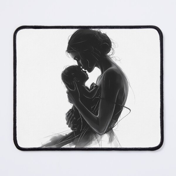 Item preview, Pure Devotion – Mother and Child Silhouette designed and sold by jo-e-basta.