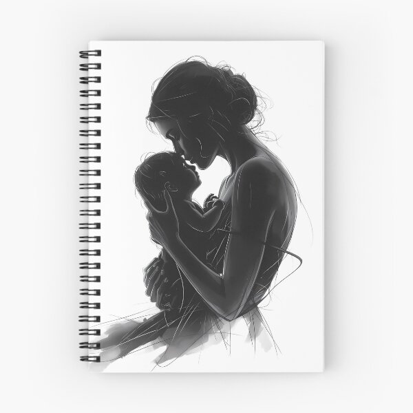 Item preview, Pure Devotion – Mother and Child Silhouette designed and sold by jo-e-basta.