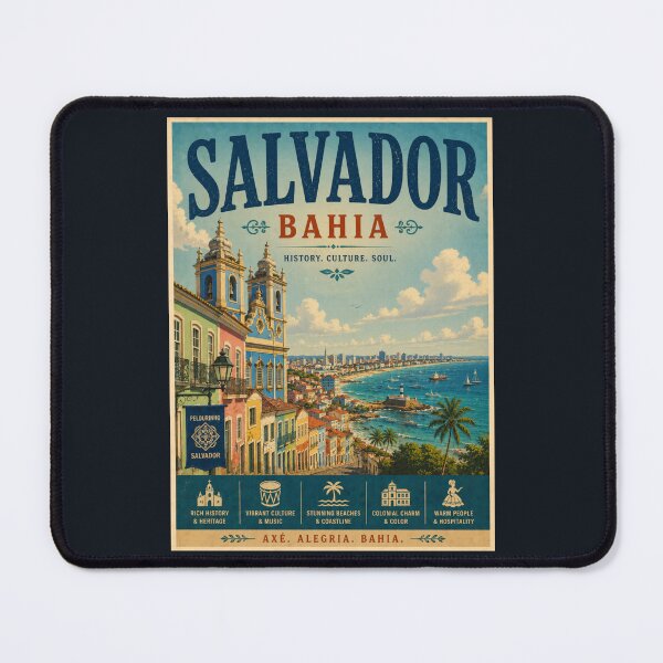 Item preview, Vintage Salvador - Bahia - Brazil Poster designed and sold by GoodOldVintage.