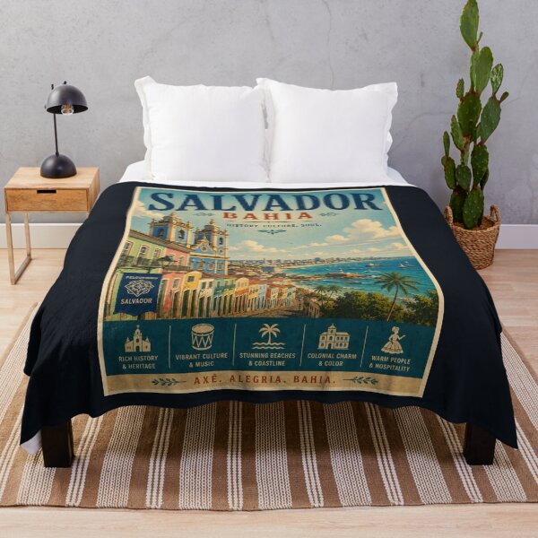 Item preview, Vintage Salvador - Bahia - Brazil Poster designed and sold by GoodOldVintage.