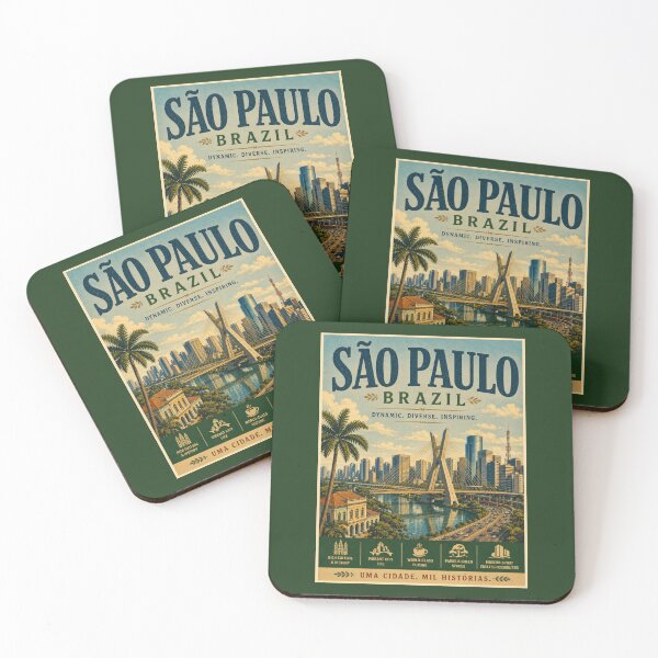 Item preview, Vintage São Paulo - Brazil Poster designed and sold by GoodOldVintage.