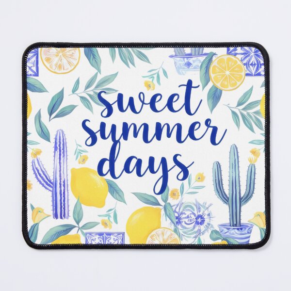 Item preview, Sweet Summer Days Lemon and Cactus Pattern designed and sold by jo-e-basta.