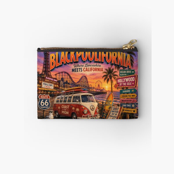 Item preview, Blackpoolifornia Where Lancashire Meets California Funny Blackpool Design designed and sold by Hornace88studio.