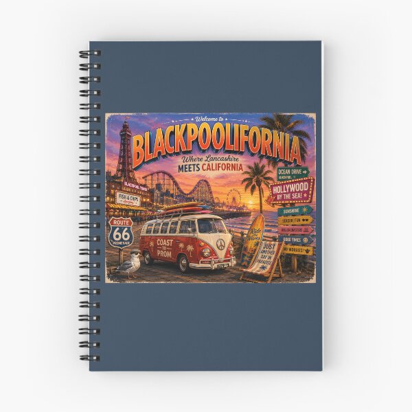 Item preview, Blackpoolifornia Where Lancashire Meets California Funny Blackpool Design designed and sold by Hornace88studio.