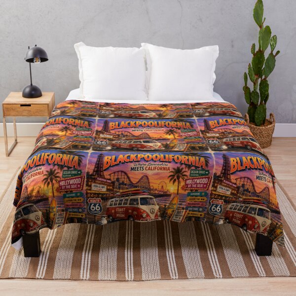 Item preview, Blackpoolifornia Where Lancashire Meets California Funny Blackpool Design designed and sold by Hornace88studio.
