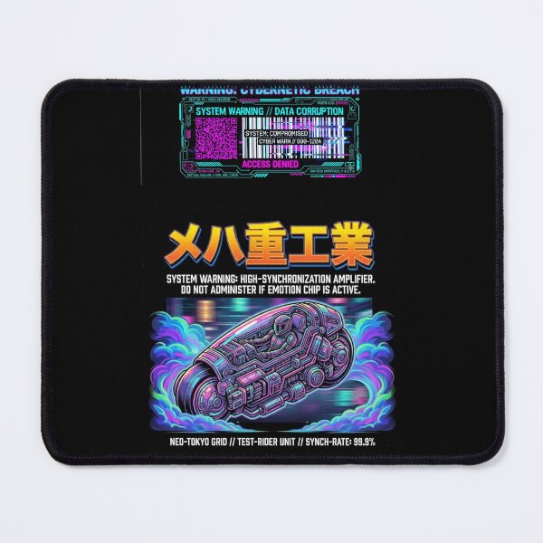 Item preview, MEHA Heavy Industries Cyberpunk Bike T-Shirt // Hackable QR Code designed and sold by YunsCozyCorner.