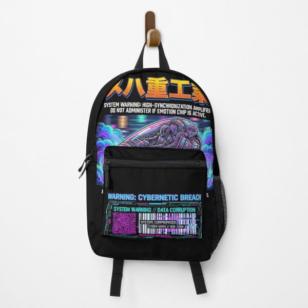 Item preview, MEHA Heavy Industries Cyberpunk Bike T-Shirt // Hackable QR Code designed and sold by YunsCozyCorner.